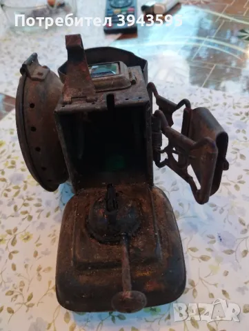 старинен немски фар за колело, снимка 4 - Антикварни и старинни предмети - 50338037