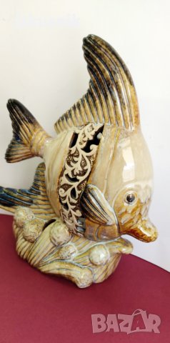 Много красива статуетка-свещник, керамика, снимка 7 - Декорация за дома - 35623862