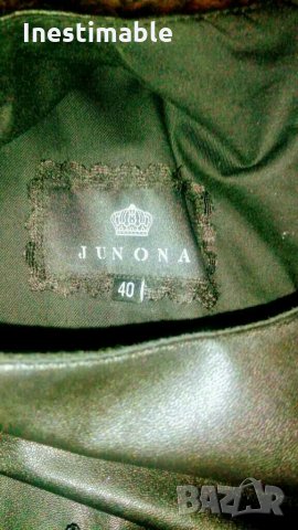 Рокля Юнона с кожени елементи, снимка 4 - Рокли - 30306268