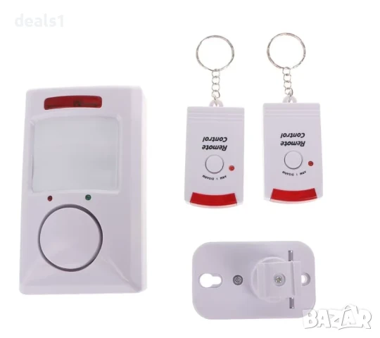 P82F Инфрачервен Алармен Сензор Преносим Датчик за Движение с 105dB Сирена за Домашна Сигурност 