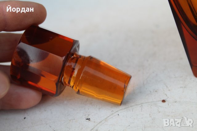 Кристален съд за алкохол Бохемия, снимка 8 - Антикварни и старинни предмети - 38516182