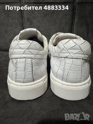 HIDE & JACK Crocodile print sneakers in white, снимка 3 - Маратонки - 56418292