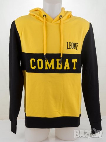 Мъжки суитшърт в черно и жълто марка Leone - L