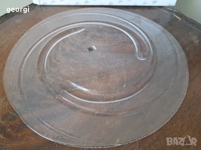 немска стъклен поднос плато за торта WMF    5/1, снимка 2 - Аксесоари за кухня - 49078469