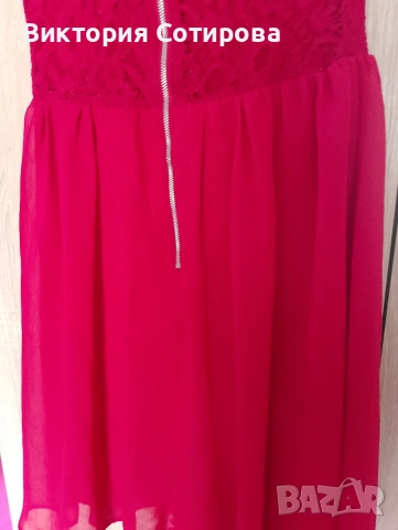 Продавам червена рокля, разме., снимка 4 - Рокли - 54248727