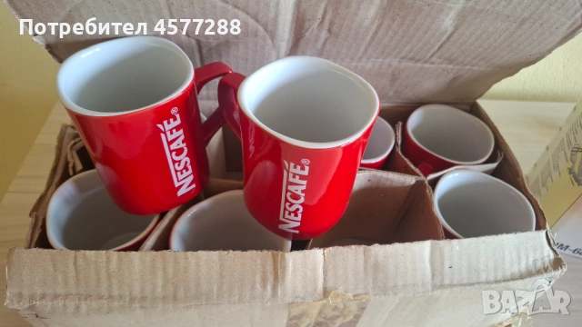 Комплект червени чаши NESCAFÉ – 6 бр.
