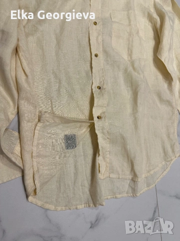 Оригинална мъжка ленена риза , снимка 3 - Ризи - 54347866