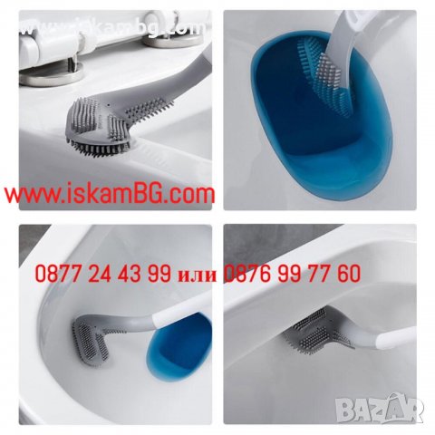 Силиконова мулти четка за тоалетна | Тоалетна силиконова четка с гъвкава глава - КОД 3856, снимка 3 - Мопове, кофи, четки и метли - 40048859