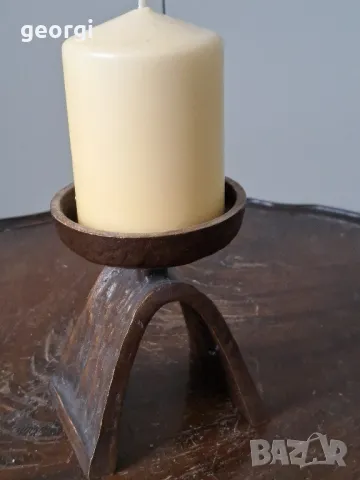 масивен марков бронзов свещник    19/1, снимка 4 - Декорация за дома - 49037264