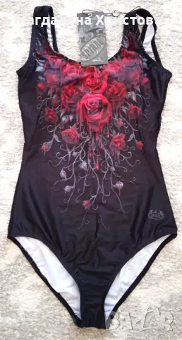 Дамски готически цял бански , снимка 8 - Бански костюми - 49024206