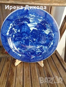 Ironstone China  Blue - Plate  , снимка 1 - Колекции - 31827512