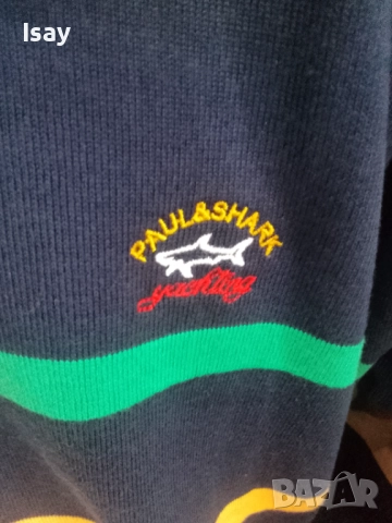 Мъжка тениска Паул Шарк в тъмно син цвят , снимка 3 - Тениски - 52364716