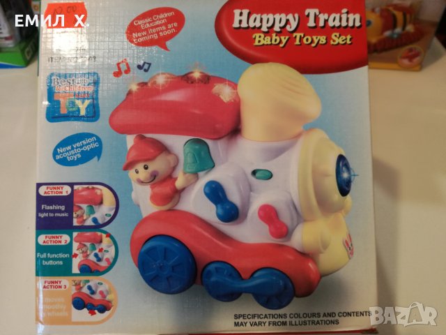 Образователна играчка щастлив влак, снимка 6 - Влакчета, самолети, хеликоптери - 31090795