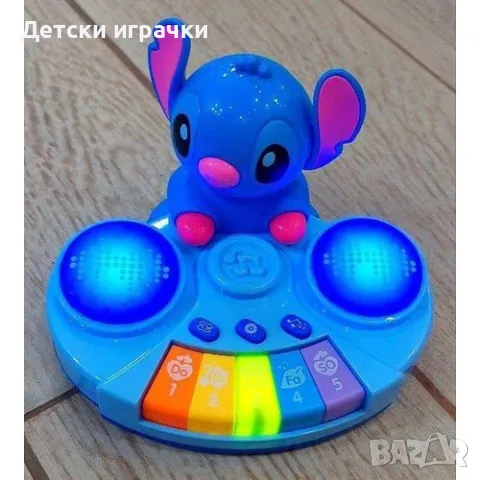 Стич и Лило музика Пиано, синьо, розово, Stitch and Lilo , снимка 3 - Музикални играчки - 50425566