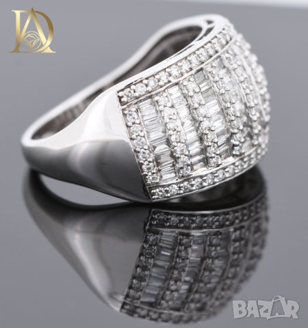 Нов Златен Пръстен с 1.39кт Естествени Диаманти, снимка 5 - Пръстени - 42863731