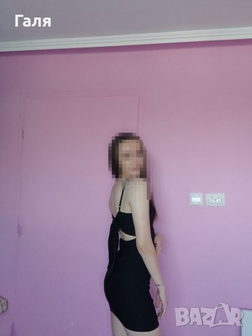 Черна рокля по тялото, снимка 2 - Рокли - 36708341