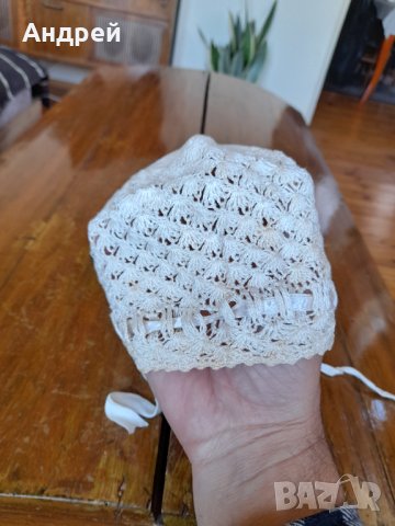 Стара бебешка шапка, снимка 2 - Други ценни предмети - 38462620