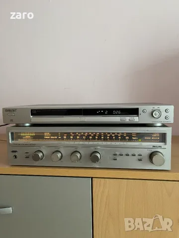 Аудиосистема – ресийвър Philips и CD/DVD Sony, снимка 2 - Аудиосистеми - 56465032