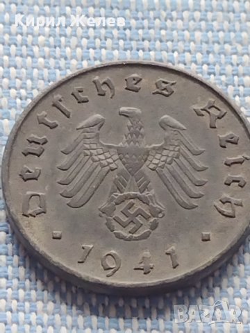 Монета 10 райхсфенинг 1941г. Германия Трети Райх с СХВАСТИКА за КОЛЕКЦИЯ 29388, снимка 5 - Нумизматика и бонистика - 42820030