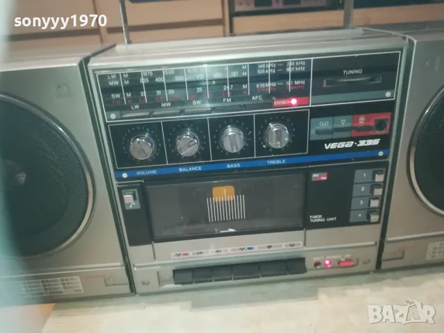 VEGA-335 MADE IN USSR-КАСЕТОФОН 2909241957LNVD, снимка 2 - Радиокасетофони, транзистори - 47398655
