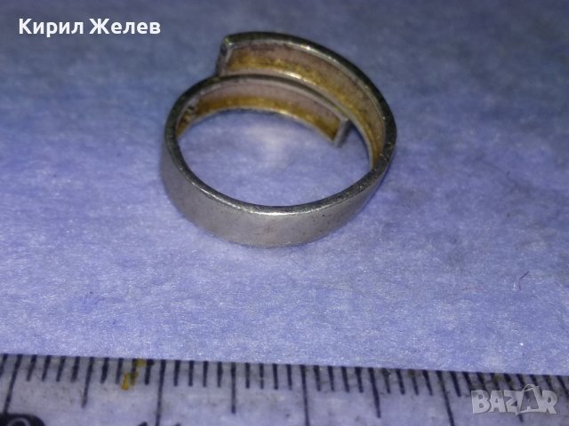 СТАР ЕЛЕГАНТЕН СТИЛЕН СРЕБЪРЕН ВИНТИДЖ АРТ ПРЪСТЕН СРЕБРО 925 АНГЛИЯ 40158, снимка 8 - Пръстени - 42763006