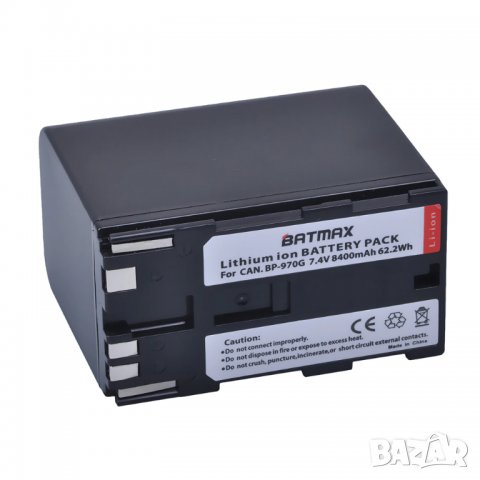 Батерия за Canon BP-970G, BP 970G, BP-975, 7.4V, XLH1, XHG1, XHA1, XL2, XM2, XH, G1S XF305, канон, снимка 1 - Батерии, зарядни - 32017142