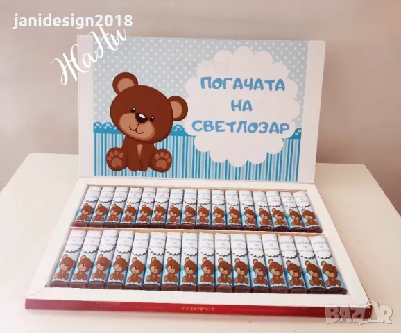 бонбони с дизайн съобразен с темата на празника за бебешка погача, рожден ден, прощъпулник, кръщене , снимка 4 - Други - 47454536
