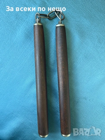 Старо дървено нунчаку, снимка 5 - Екипировка - 54308284