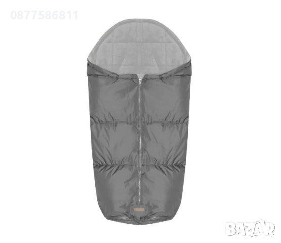 ТЕРМОЧУВАЛЧЕ ЗА КОЛИЧКА СИВ. УНИВЕРСАЛЕН ТЕРМОЧУВАЛ ЗА КОЛИЧКА. ЗИМНО ТЕРМОЧУВАЛЧЕ.STROLLER FOOTMUFF