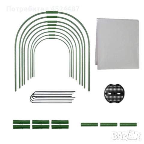 Мини оранжерия - сгъваема, практична и идеална за всеки градинар - 1,8 х 6м, снимка 6 - Оранжерии - 53981995