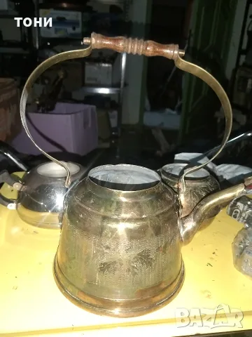 Чайници месингови и , снимка 13 - Антикварни и старинни предмети - 56458436