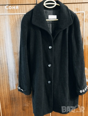 Дамско палто в черно , снимка 2 - Палта, манта - 53068006