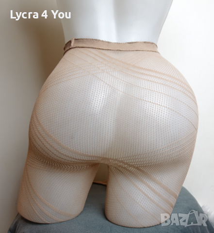 Minicci L размер чорапогащник в телесен цвят ситна мрежа, снимка 2 - Бельо - 36514218