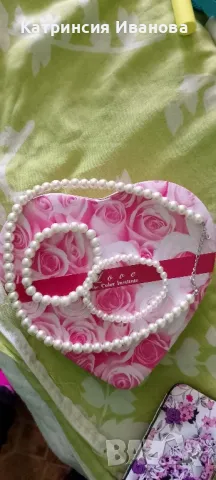 Колиета,часовник Armani,ръчна изработка сребърни обици , снимка 16 - Романтични подаръци - 48959538