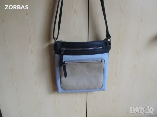 чанта - естествена кожа - унисекс трицветна, снимка 3 - Чанти - 49502867