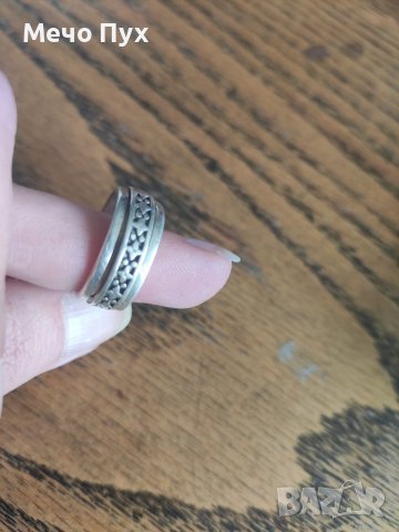 Сребърен пръстен халка (100), снимка 6 - Пръстени - 39715716