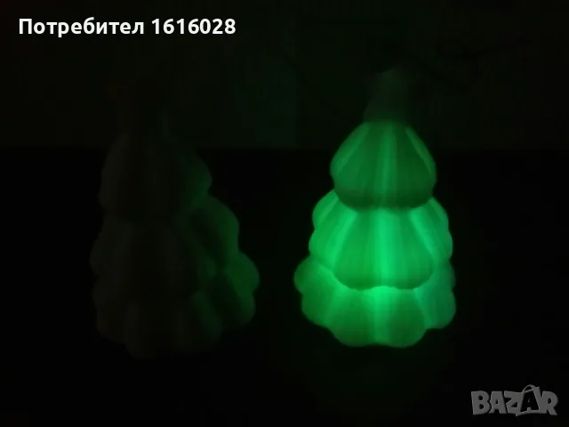 Светещи лампи Коледни елхички., снимка 5 - Детски нощни лампи - 36172079