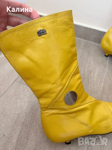Боти от естествена кожа Buffalo London, снимка 2 - Дамски боти - 50624448