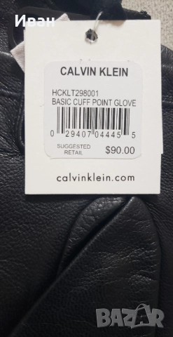 Нови кожени ръкавици  Calvin Klein, снимка 4 - Ръкавици - 52975616