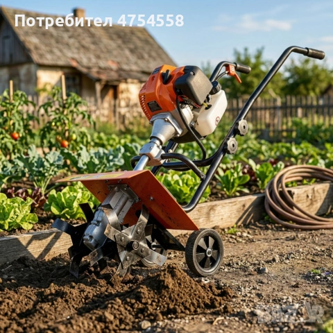 Бензинова мотофреза Boxer BX127 с двутактов двигател – Мощна и надеждна за всяка градина, снимка 2 - Градинска техника - 53954872