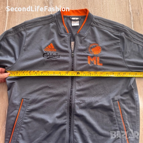 Тренировъчно яке Adidas FC Copenhagen 2017/18 размер L футболен топ , снимка 5 - Якета - 52165206