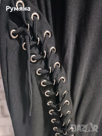 Секси Дълга черна рокля ликра, снимка 3 - Рокли - 52114990