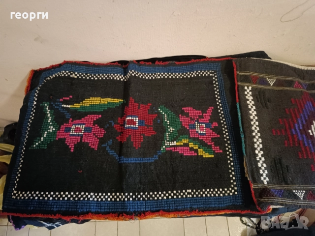  стари престилки, калъфки и торби - ръчнотъкани, снимка 7 - Антикварни и старинни предмети - 52710077