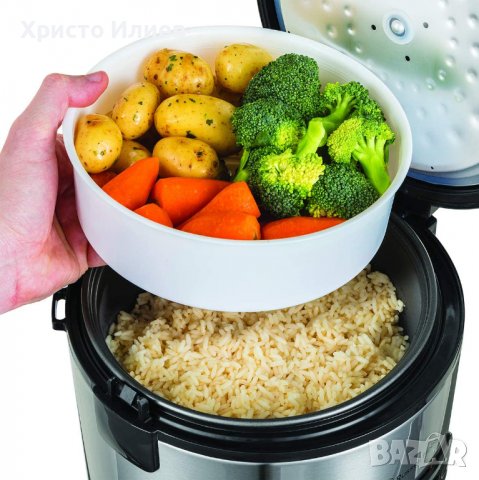 уред за готвене на ориз и на пара Russell Hobbs Оризоварка  1.2л., снимка 5 - Мултикукъри - 40083335