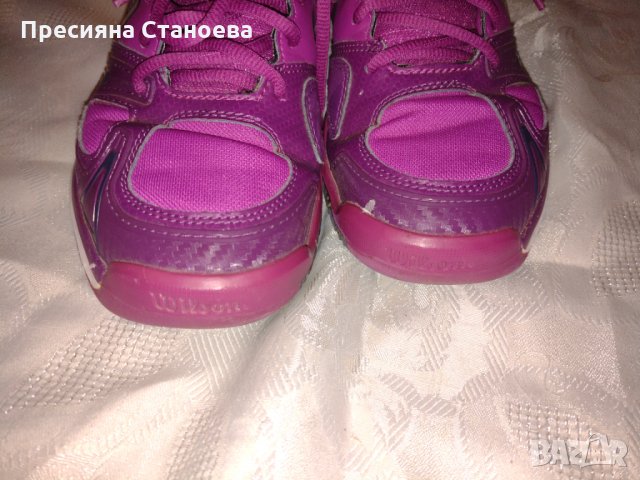 Дамски маратонки за тенис Wilson Rush-Evo Tennis Shoes, снимка 9 - Маратонки - 35449770