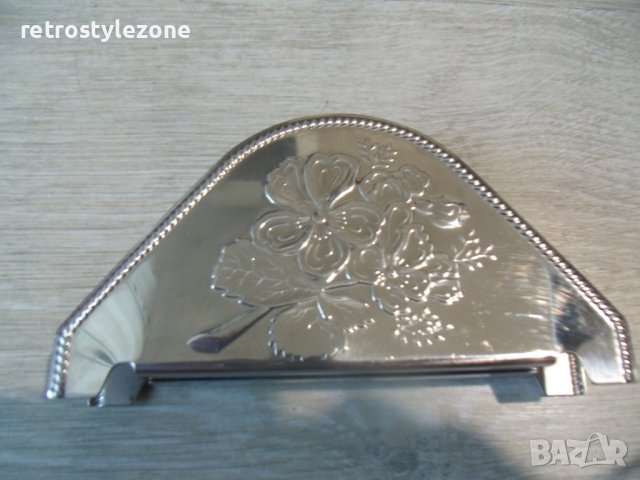 № 7157 стар метален салфетник   , снимка 5 - Други ценни предмети - 42332214