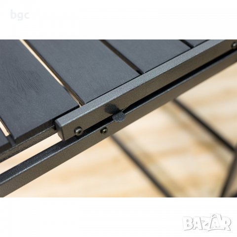 НОВА 4-в-1 Градинска Маса+Стелаж+Рафт King, 147x76x73 см, Черен, снимка 10 - Градински мебели, декорация  - 39982841