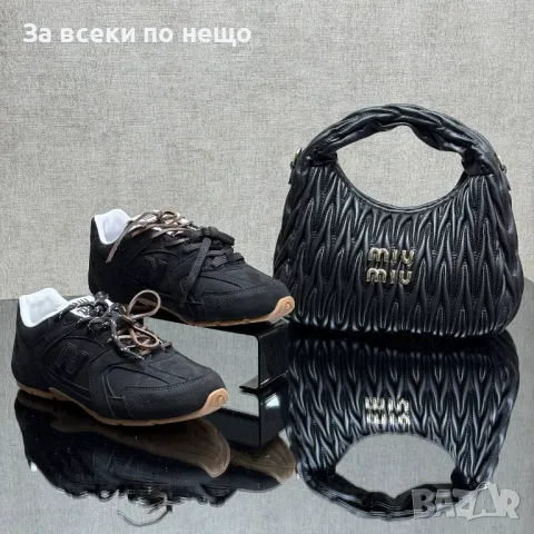 Miu Miu Дамски Маратонки👟Дамски Спортни Обувки Миу Миу - Налични Различни Цветове Код D2088, снимка 5 - Маратонки - 49409110