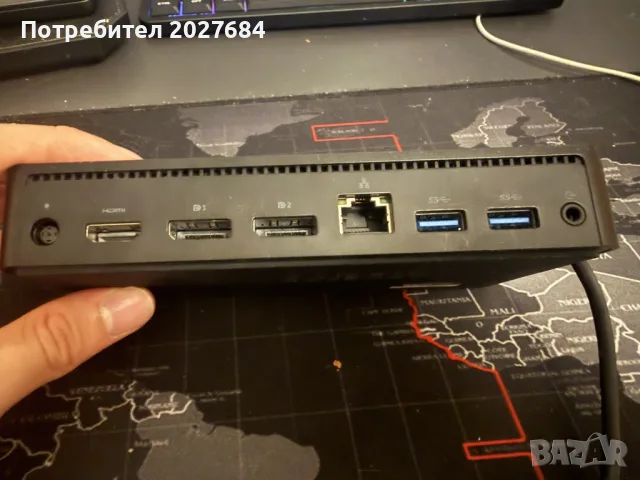 Универсална докинг станция Dell D6000 (USB-C & USB-A) – За до 3 монитора (4K), снимка 4 - Лаптоп аксесоари - 55743955