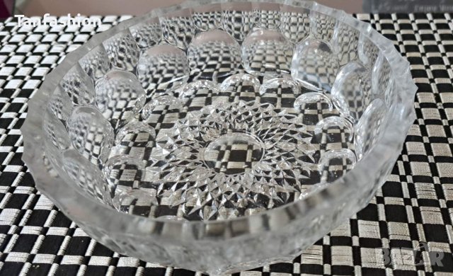 масивна кристална купа-съд Елен, снимка 1